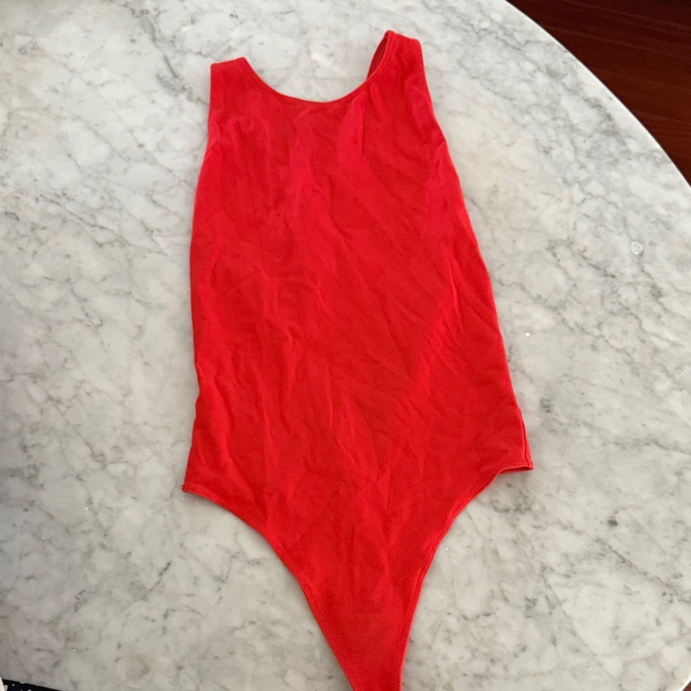 Vibrant Red Wilfred Bodysuit